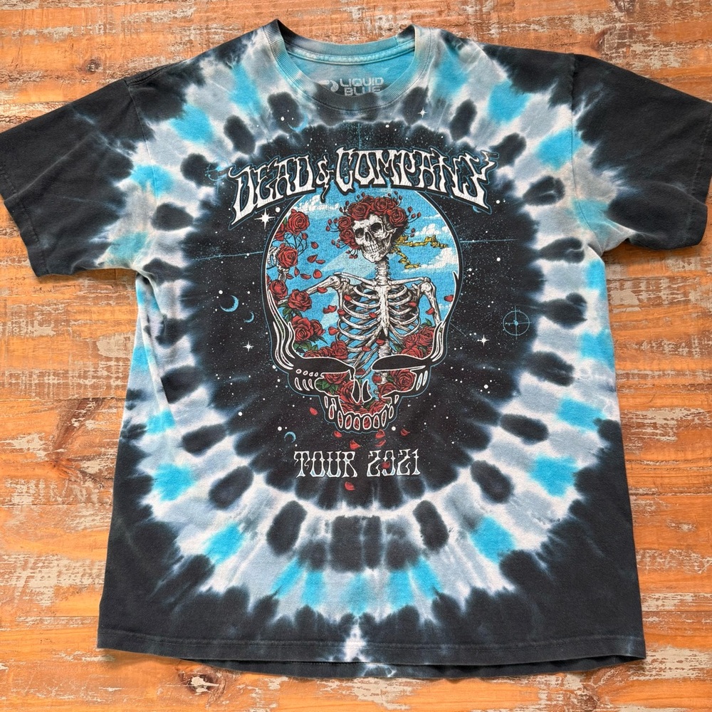 2021 Liquid Blue Grateful Dead tie dye t-shirt
